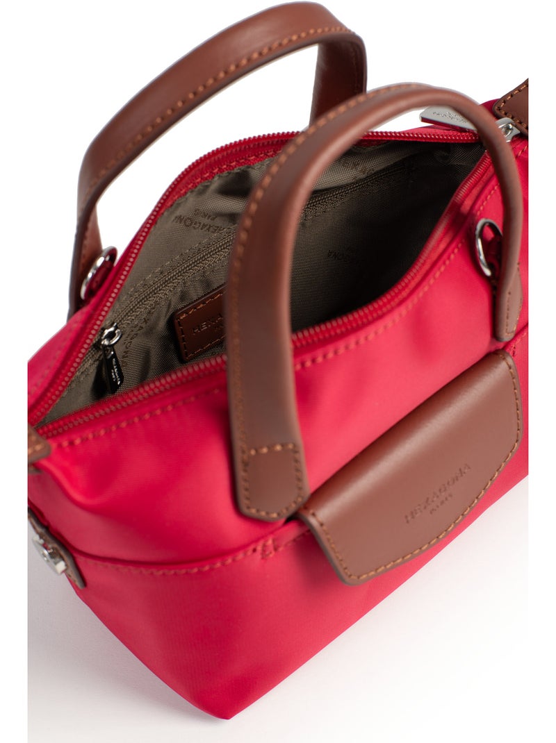Bolsa de mano - mini pop hexagona Rojo oscuro - Kiabi