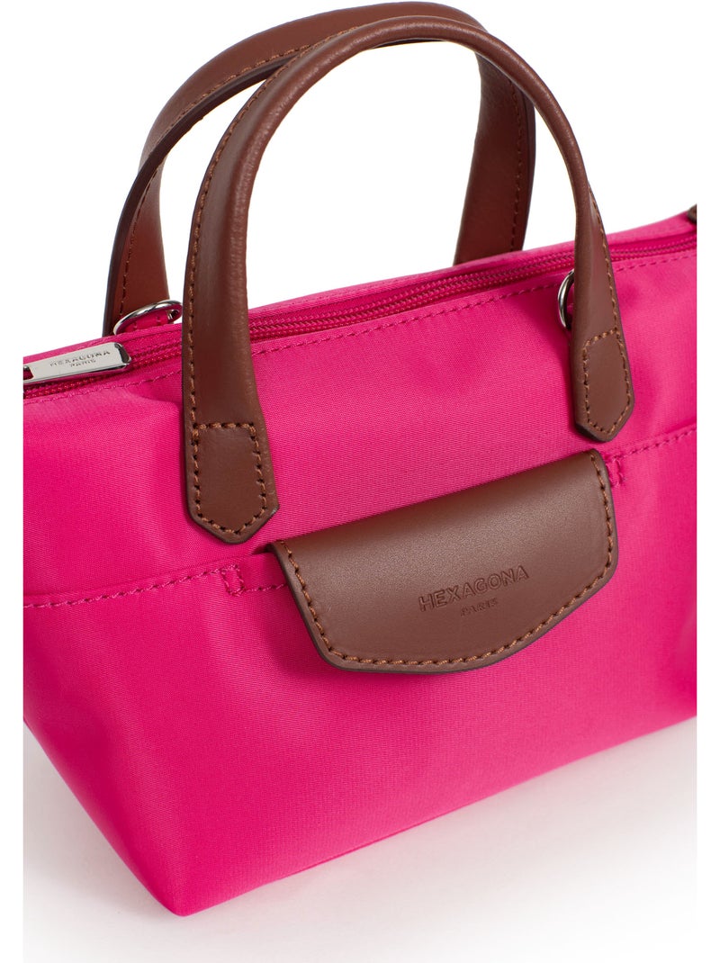 Bolsa de mano - mini pop hexagona Rosa fucsia - Kiabi
