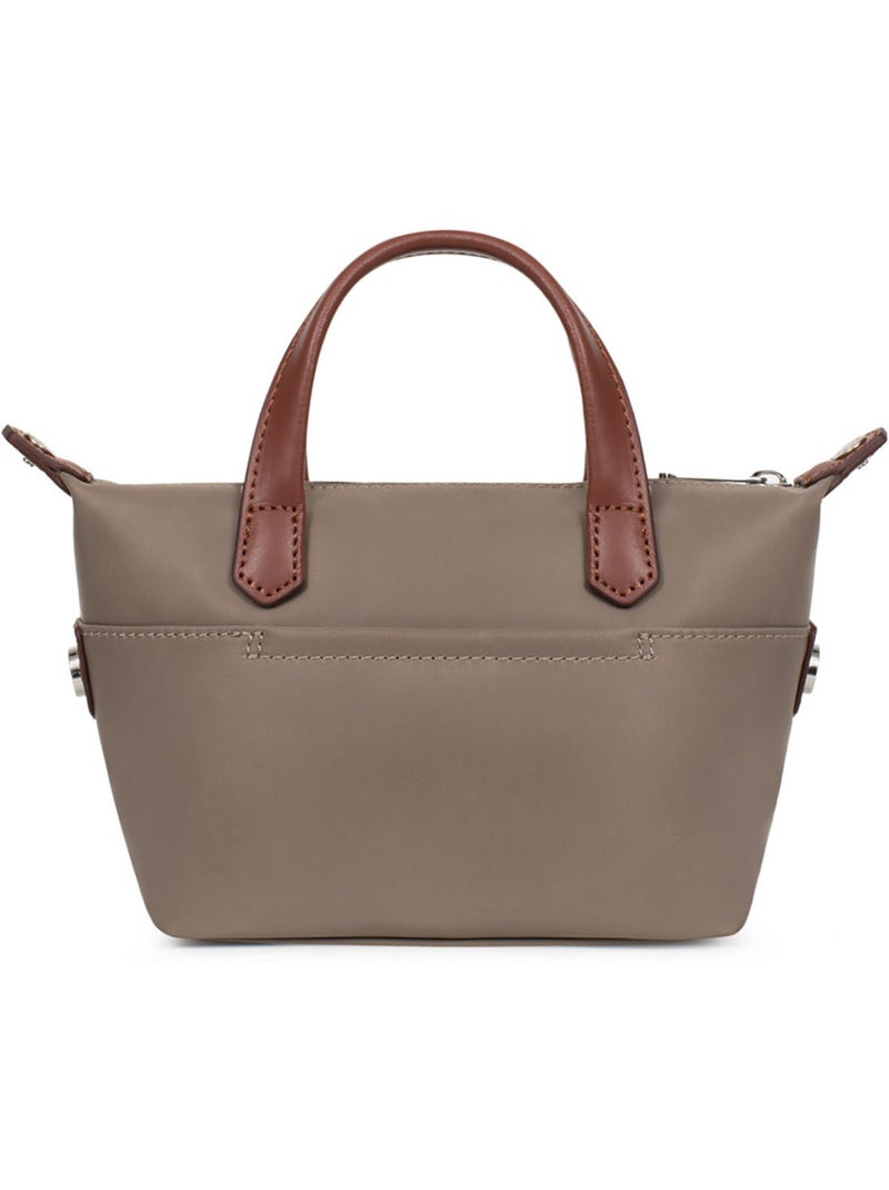 Bolsa de mano - mini pop hexagona Taupe - Kiabi