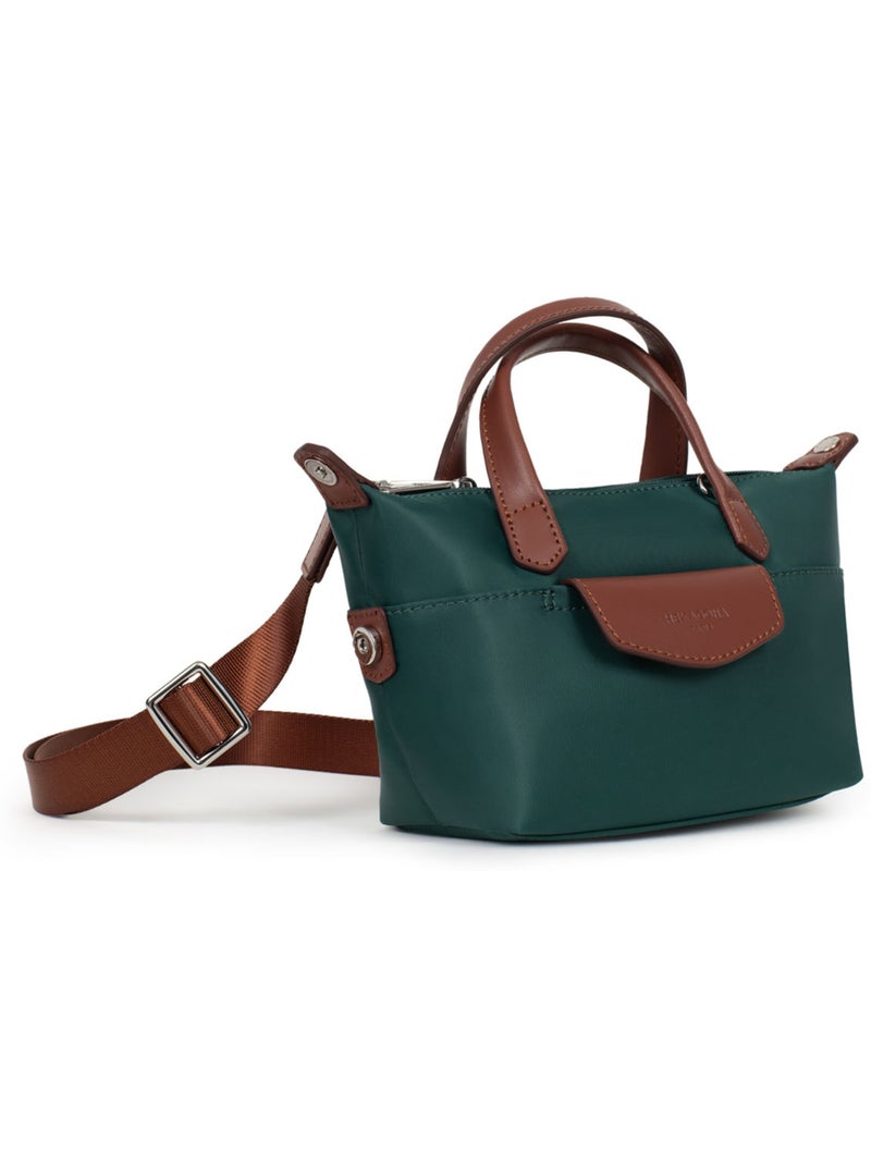 Bolsa de mano - mini pop hexagona Verde esmeralda - Kiabi