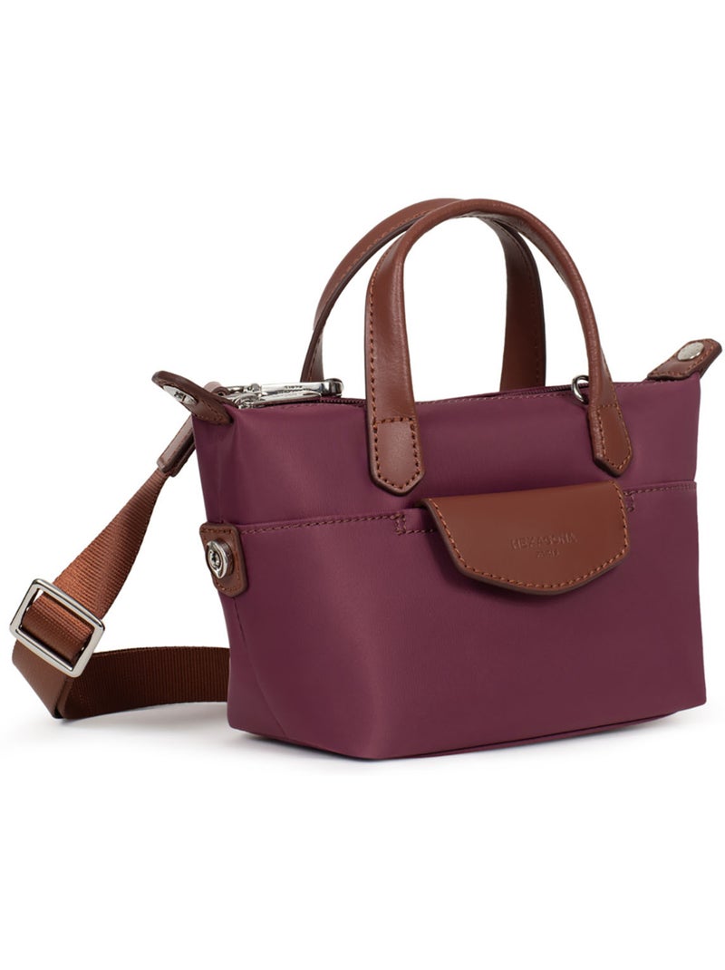 Bolsa de mano - mini pop hexagona Violeta ciruela - Kiabi