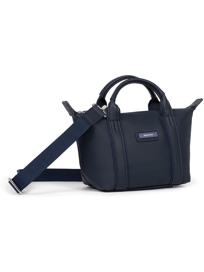 Bolsa de mano - mini tara hexagona Azul noche - Kiabi