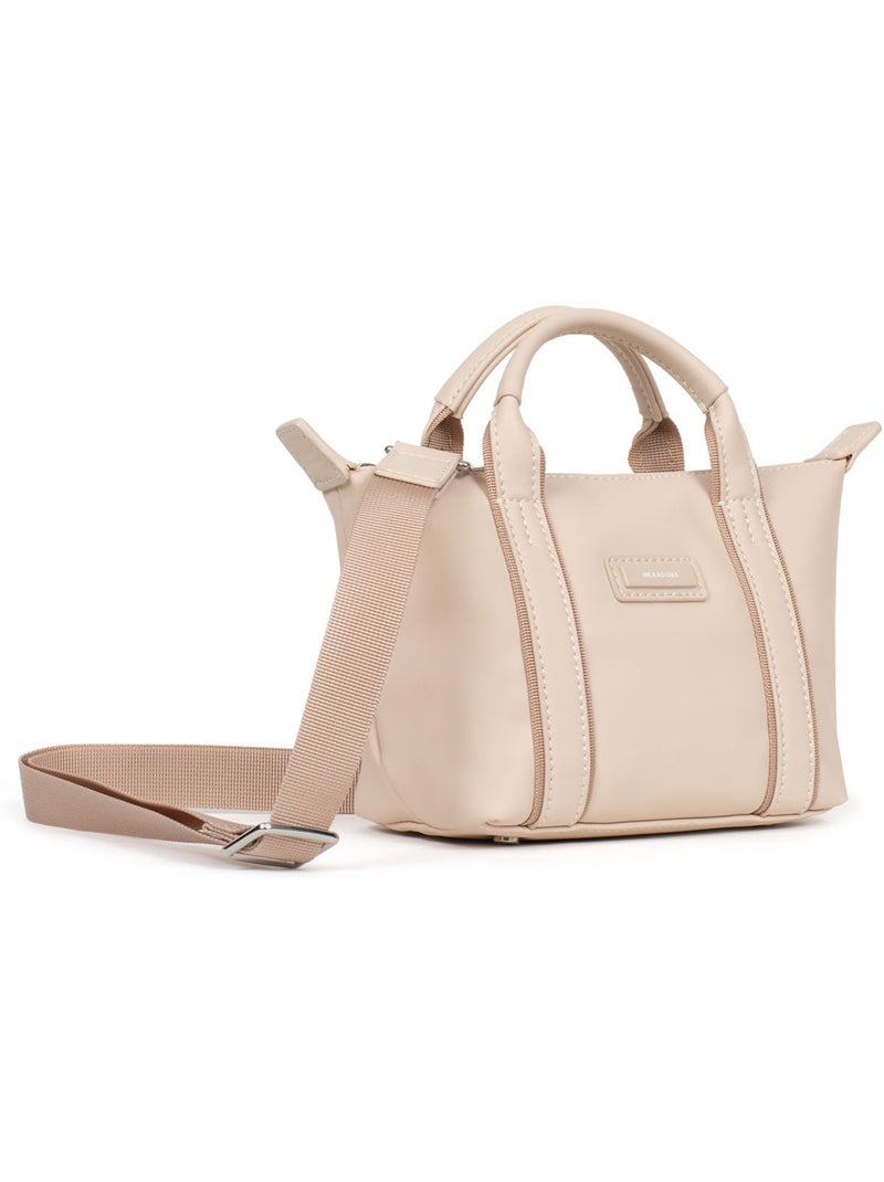 Bolsa de mano - mini tara hexagona Marfil - Kiabi