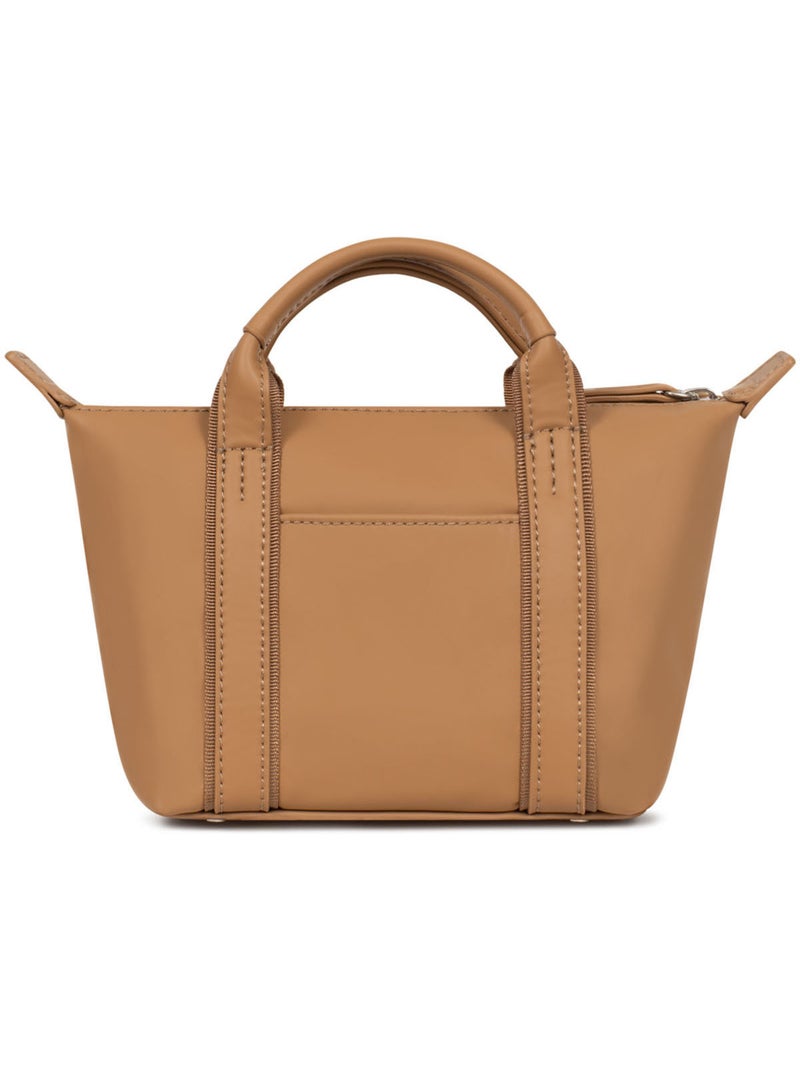 Bolsa de mano - mini tara hexagona Marrón claro - Kiabi