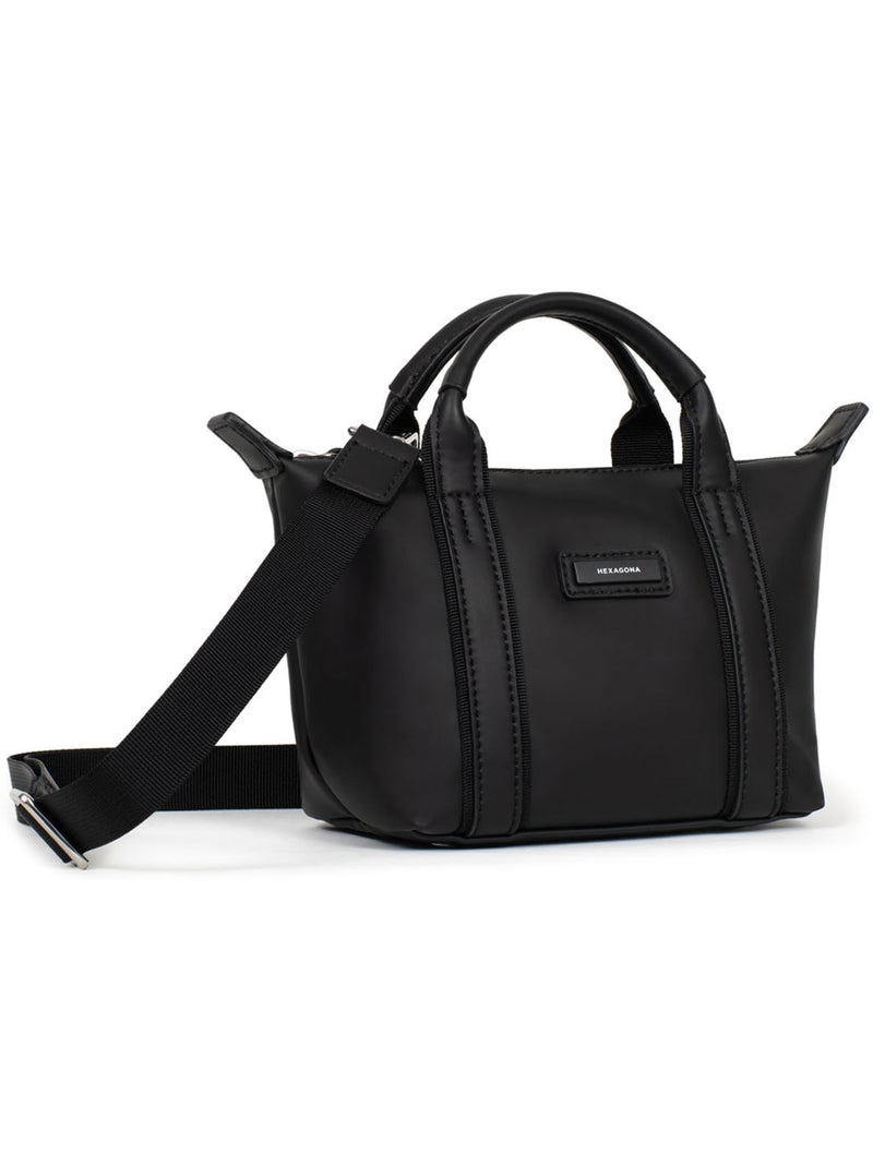 Bolsa de mano - mini tara hexagona Negro - Kiabi