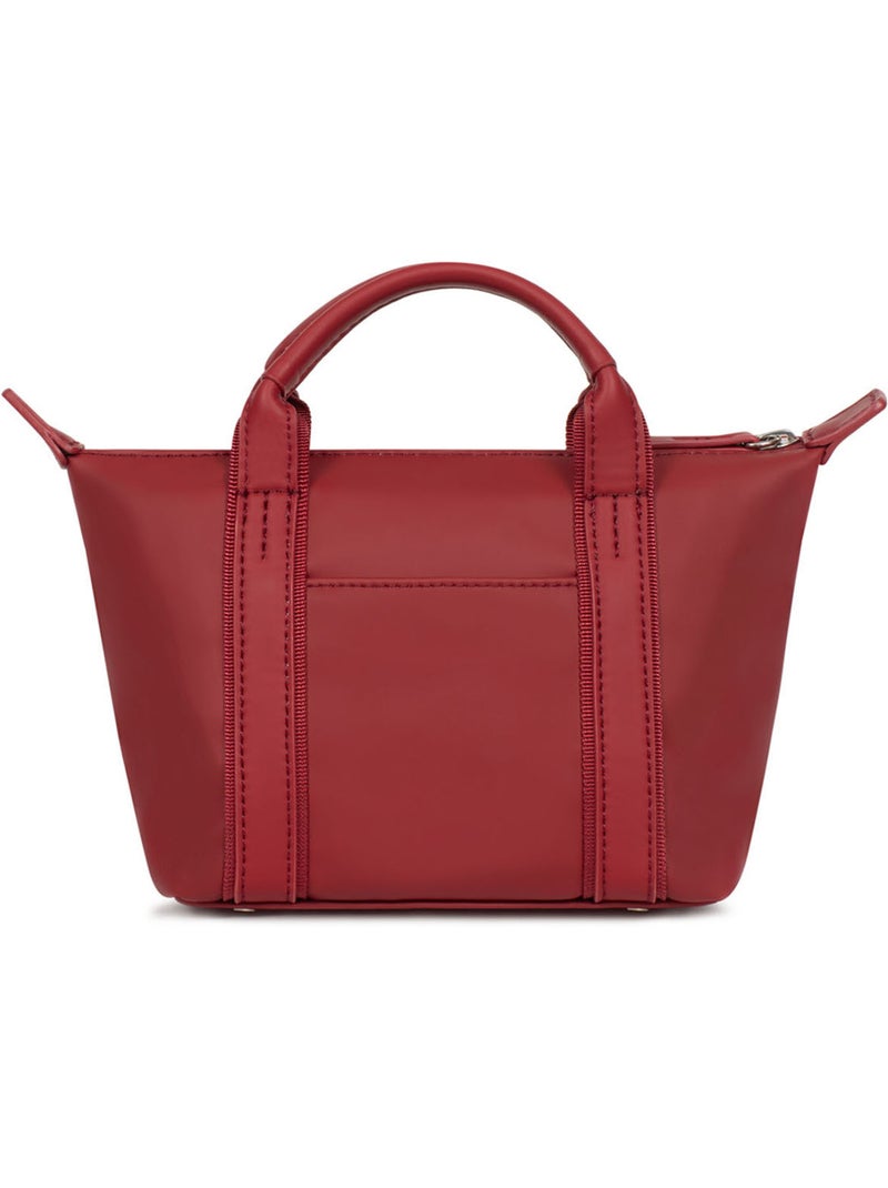 Bolsa de mano - mini tara hexagona Rojo oscuro - Kiabi