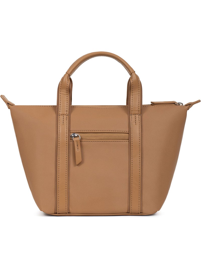 Bolsa de mano - pequeña joyce hexagona Marrón claro - Kiabi