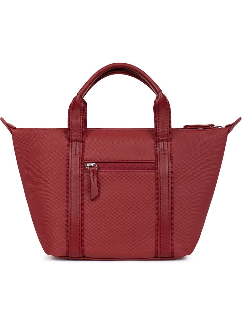 Bolsa de mano - pequeña joyce hexagona Rojo oscuro - Kiabi