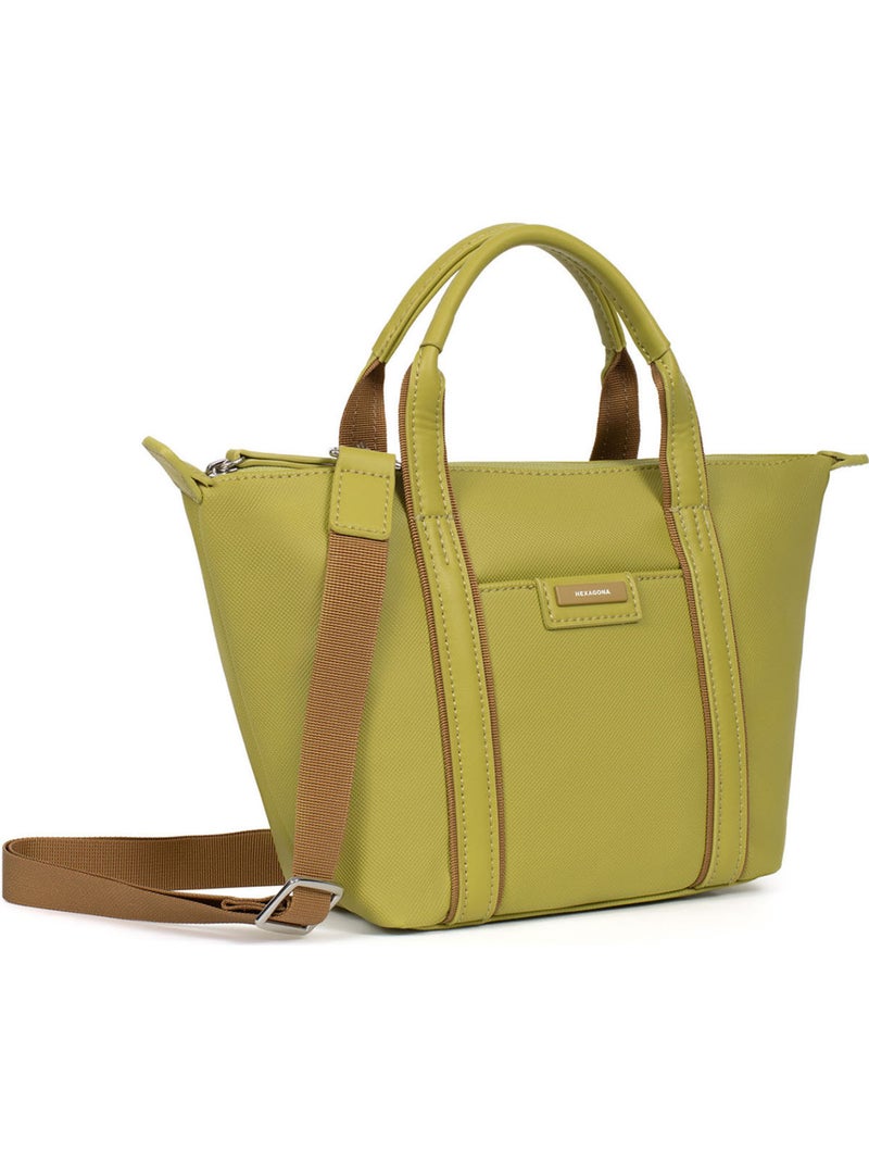 Bolsa de mano - pequeña joyce hexagona Verde anís - Kiabi
