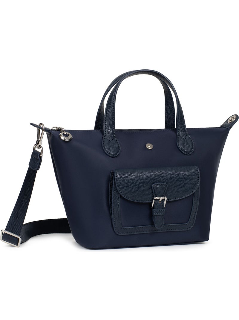 Bolsa de mano - pequeña kiana hexagona Azul marino - Kiabi