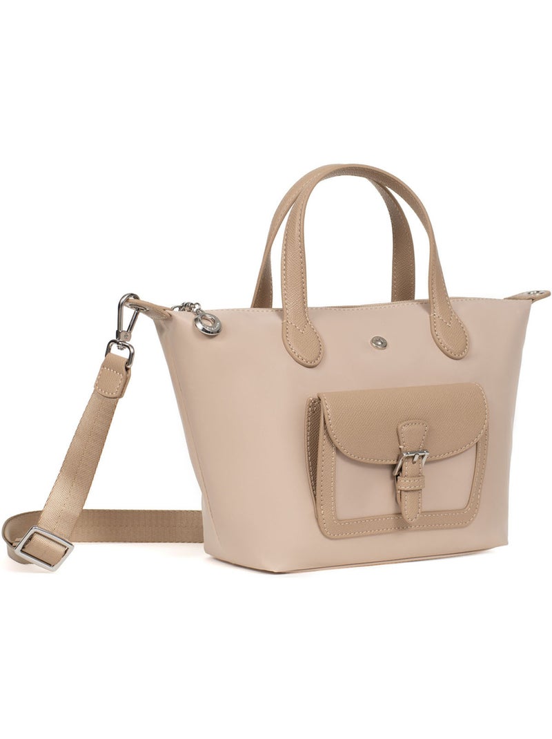 Bolsa de mano - pequeña kiana hexagona Beige arena - Kiabi