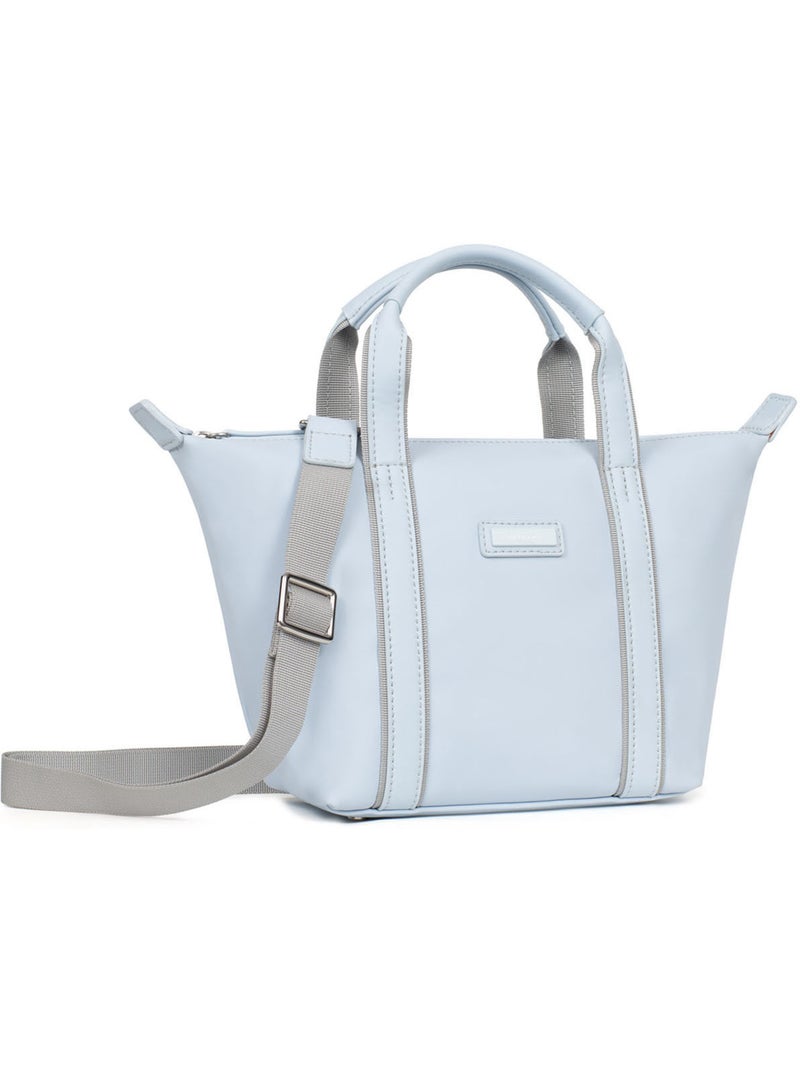 Bolsa de mano - pequeña tara hexagona Azul cielo - Kiabi