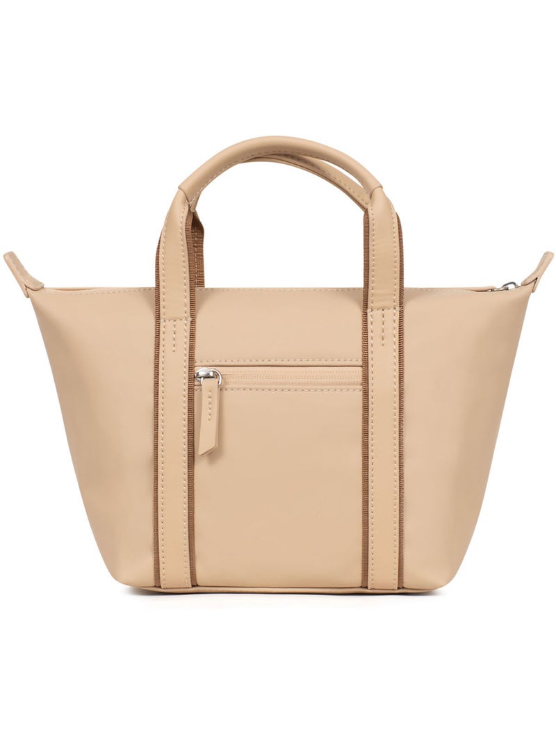 Bolsa de mano - pequeña tara hexagona Beige arena - Kiabi