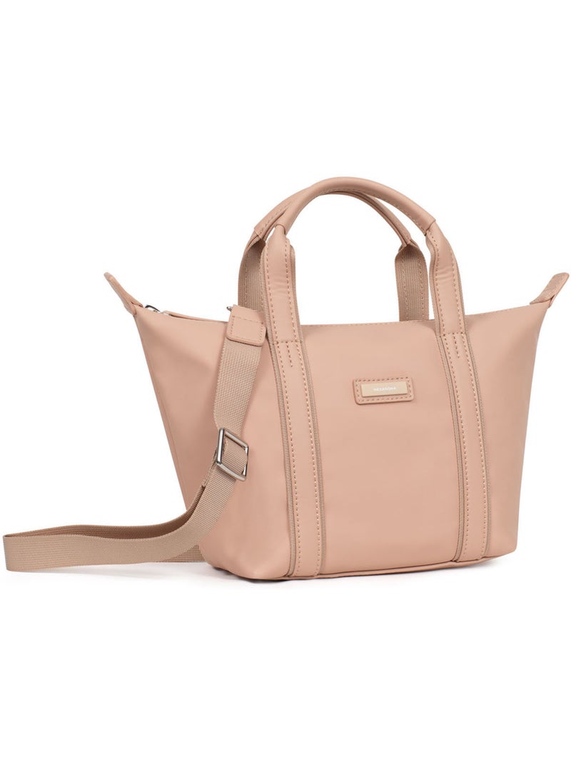 Bolsa de mano - pequeña tara hexagona Beige - Kiabi