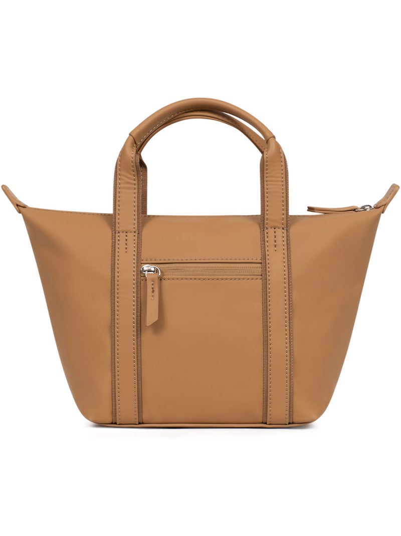 Bolsa de mano - pequeña tara hexagona Marrón claro - Kiabi