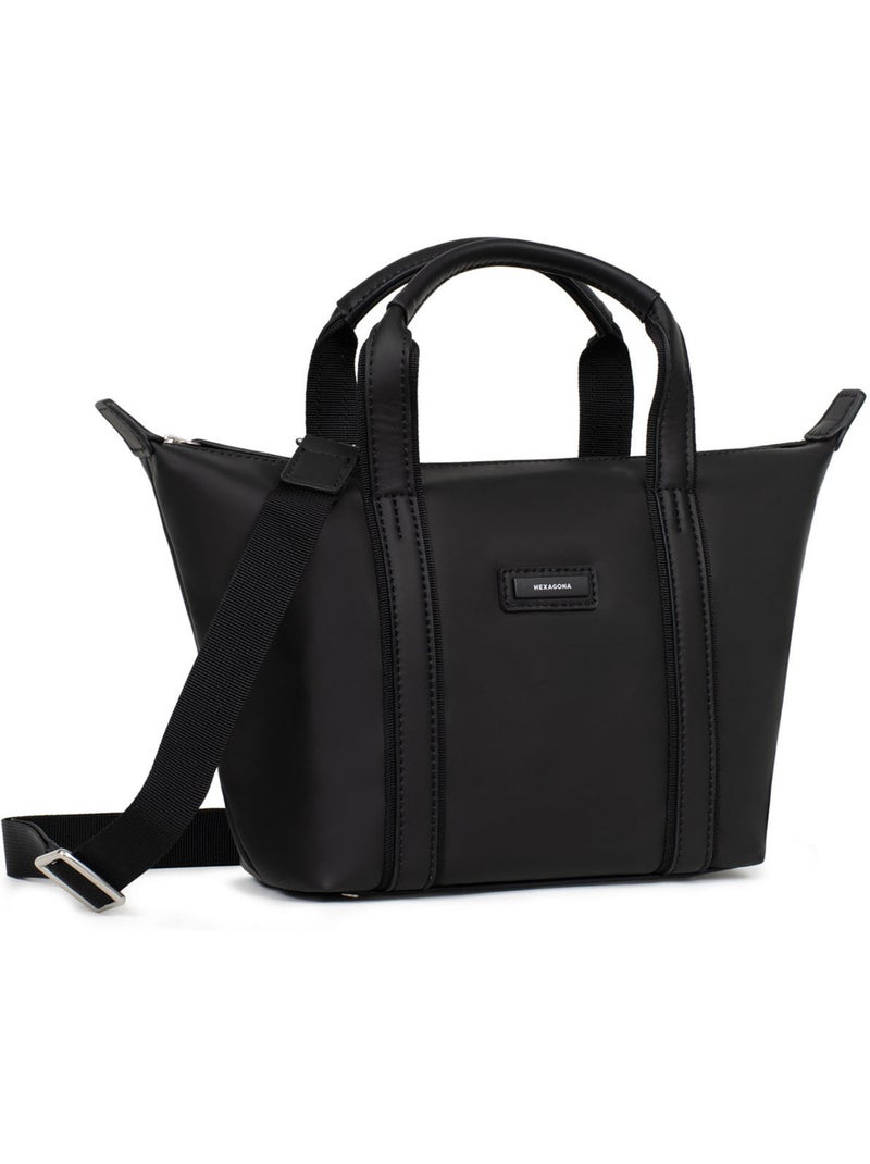 Bolsa de mano - pequeña tara hexagona Negro - Kiabi