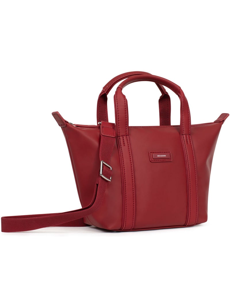 Bolsa de mano - pequeña tara hexagona Rojo oscuro - Kiabi