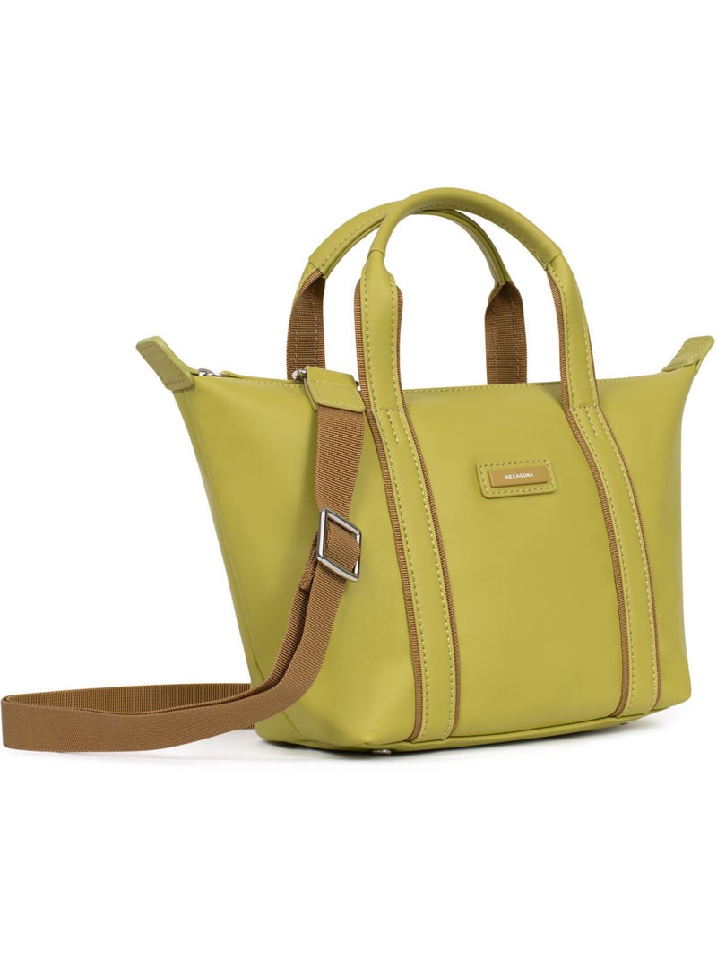 Bolsa de mano - pequeña tara hexagona Verde anís - Kiabi