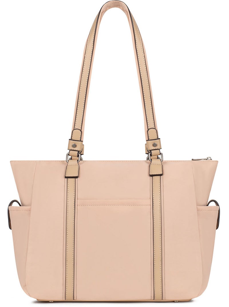 Bolsa de mano con asa para el hombro - a4 yona hexagona Beige - Kiabi