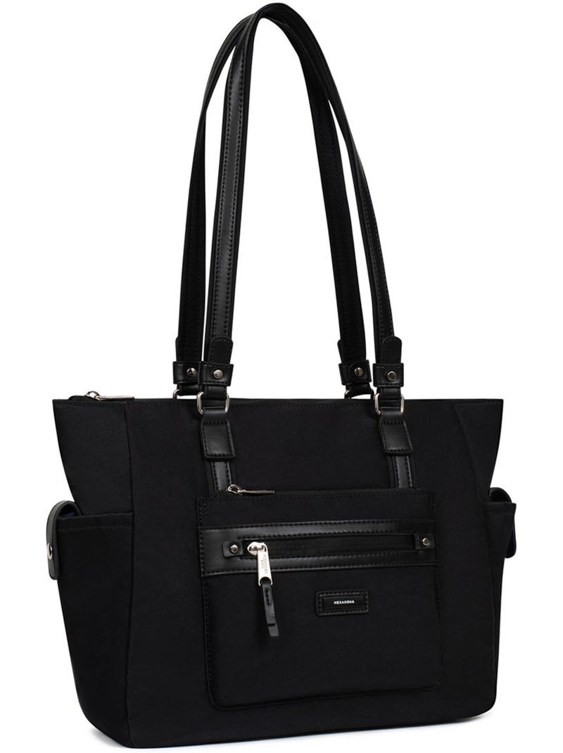 Bolsa de mano con asa para el hombro - a4 yona hexagona Negro - Kiabi