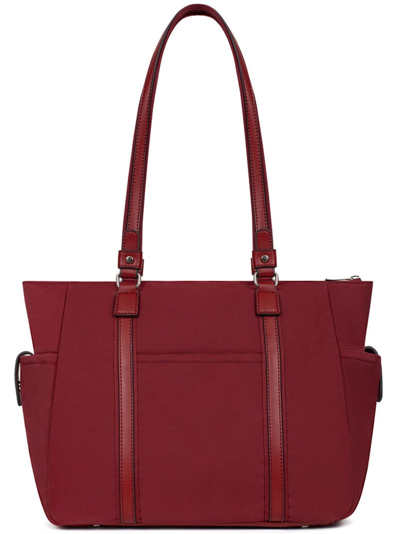 Bolsa de mano con asa para el hombro - a4 yona hexagona Rojo carmín - Kiabi