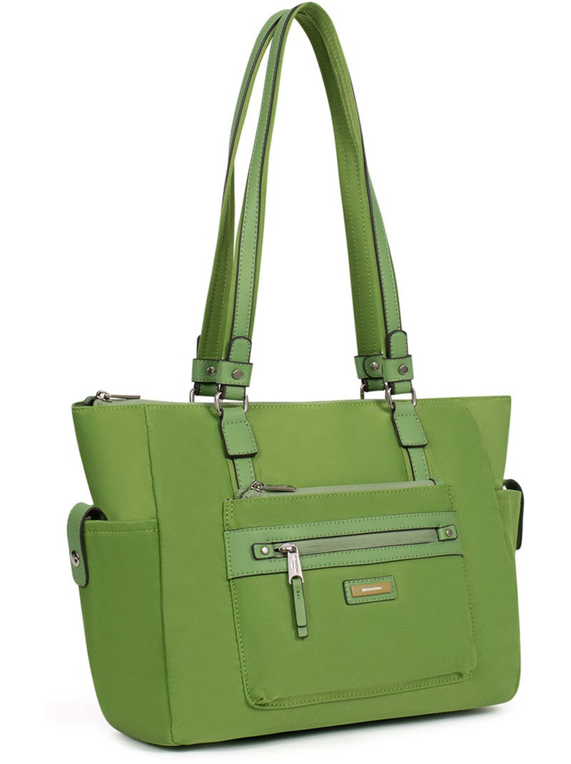 Bolsa de mano con asa para el hombro - a4 yona hexagona Verde - Kiabi