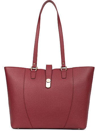 Bolsa de mano con asas - a4 - cuero aude hexagona