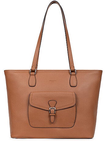 Bolsa de mano con asas - a4 - cuero mirabelle hexagona