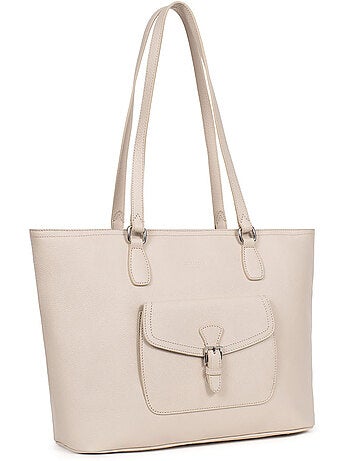 Bolsa de mano con asas - A4 - Cuero MIRABELLE