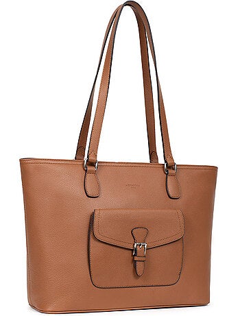 Bolsa de mano con asas - A4 - Cuero MIRABELLE