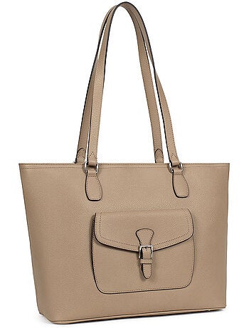 Bolsa de mano con asas - A4 - Cuero MIRABELLE