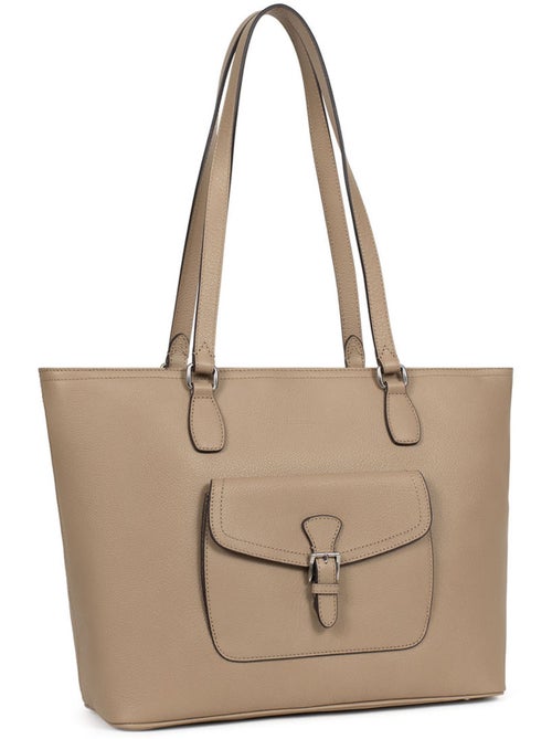 Bolsa de mano con asas - A4 - Cuero MIRABELLE - Kiabi Bolsa de mano con asas - A4 - Cuero MIRABELLE - Kiabi