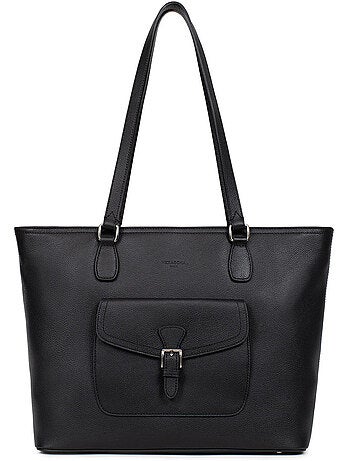 Bolsa de mano con asas - A4 - Cuero MIRABELLE