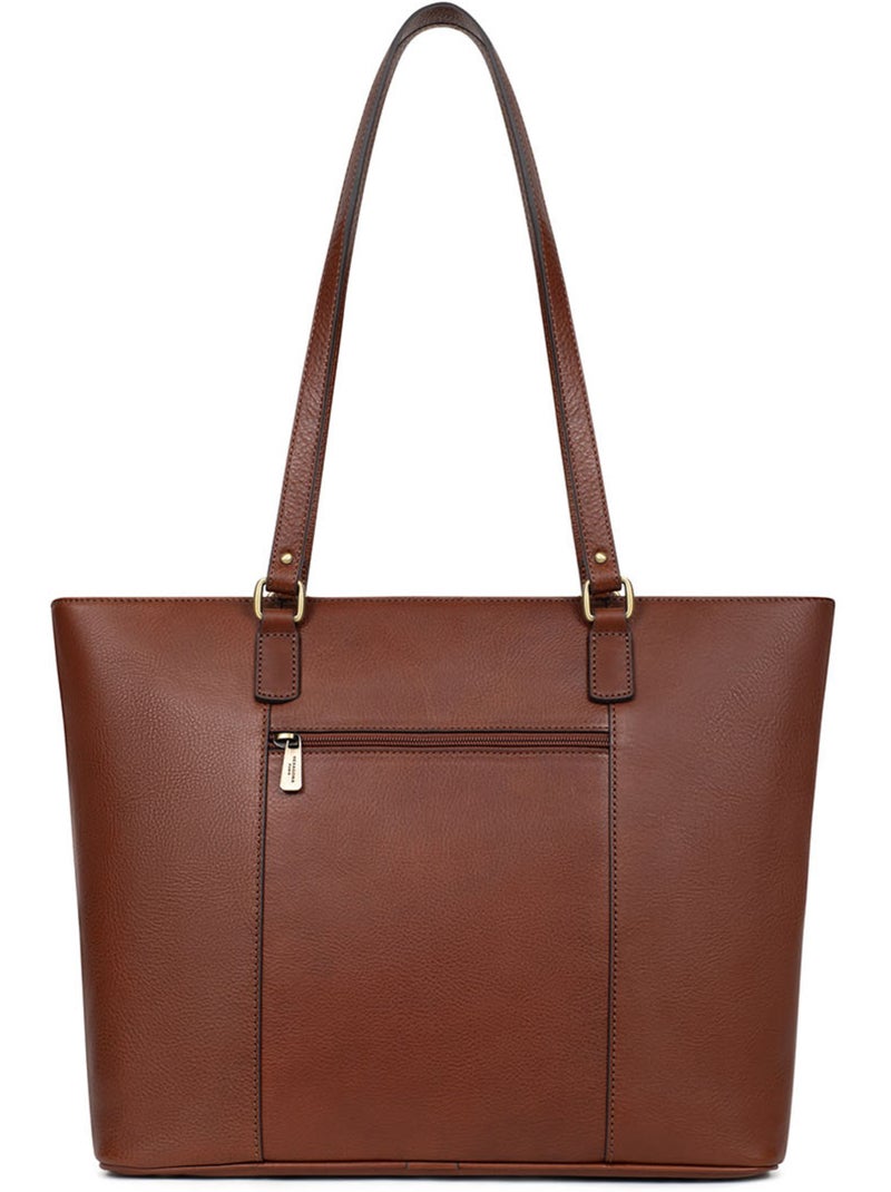 Bolsa de mano con asas - a4 - cuero ondine hexagona Marrón - Kiabi