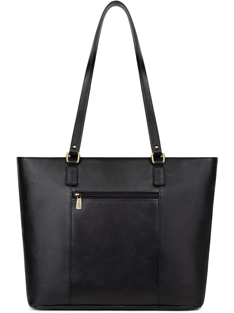 Bolsa de mano con asas - a4 - cuero ondine hexagona Negro - Kiabi
