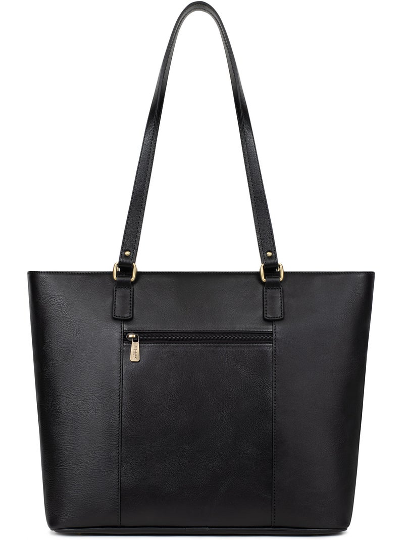 Bolsa de mano con asas - a4 - cuero ondine hexagona Negro - Kiabi