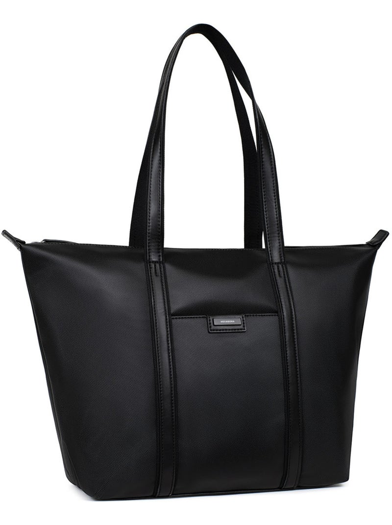Bolsa de mano con asas - a4 - grande joyce hexagona Negro - Kiabi