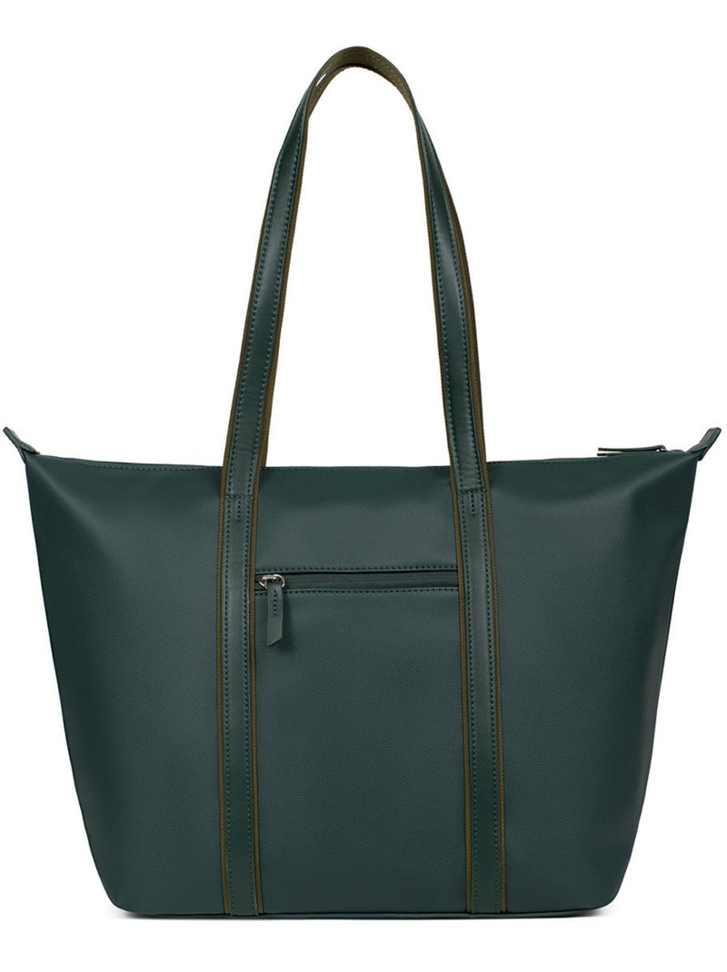 Bolsa de mano con asas - a4 - grande joyce hexagona Verde abeto - Kiabi