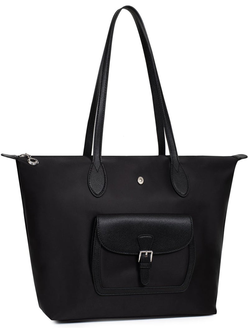 Bolsa de mano con asas - a4 - grande kiana hexagona Negro - Kiabi