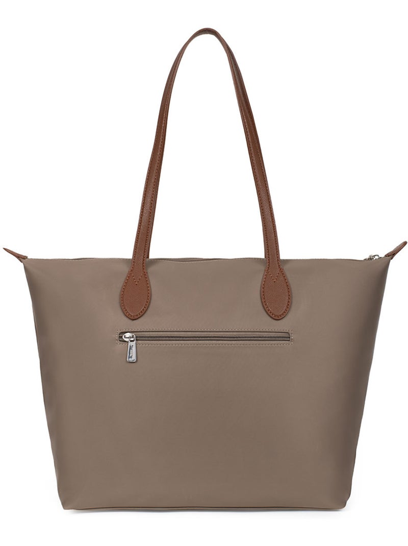 Bolsa de mano con asas - a4 - grande kiana hexagona Taupe - Kiabi