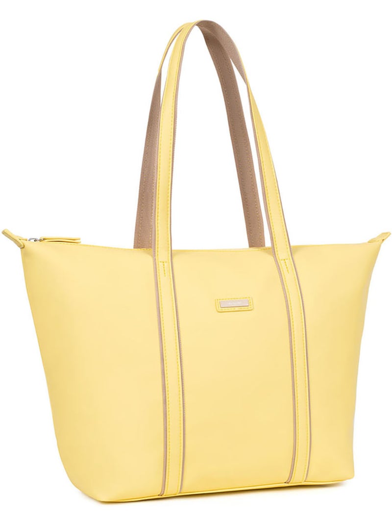 Bolsa de mano con asas - a4 - grande tara hexagona Amarillo - Kiabi