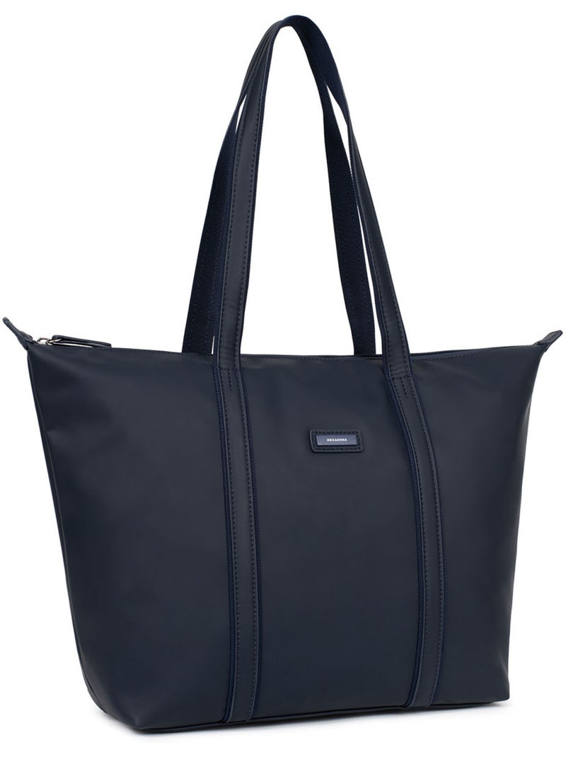 Bolsa de mano con asas - a4 - grande tara hexagona Azul noche - Kiabi