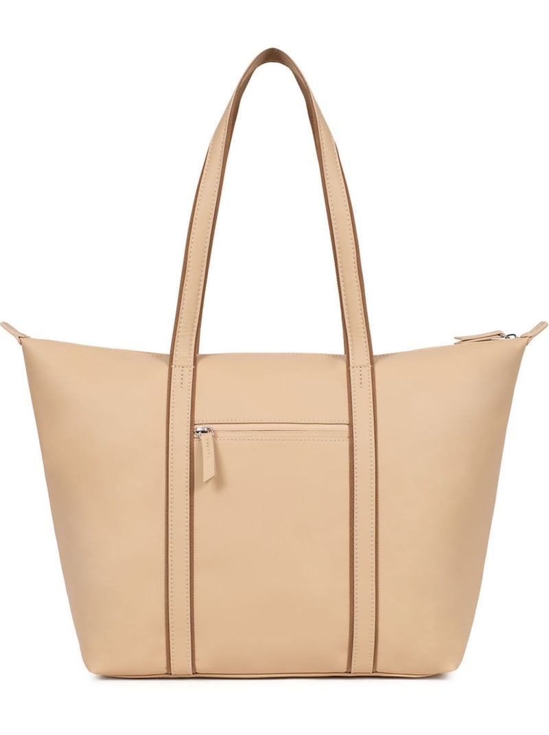 Bolsa de mano con asas - a4 - grande tara hexagona Beige arena - Kiabi