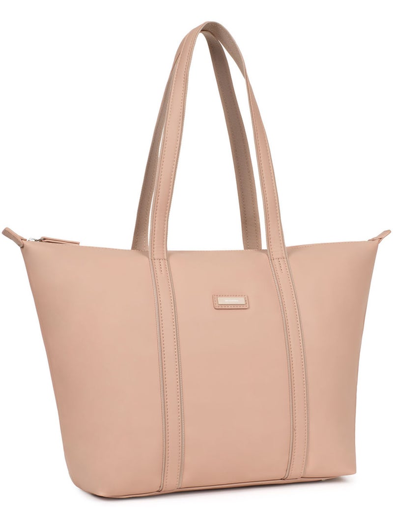 Bolsa de mano con asas - a4 - grande tara hexagona Beige - Kiabi