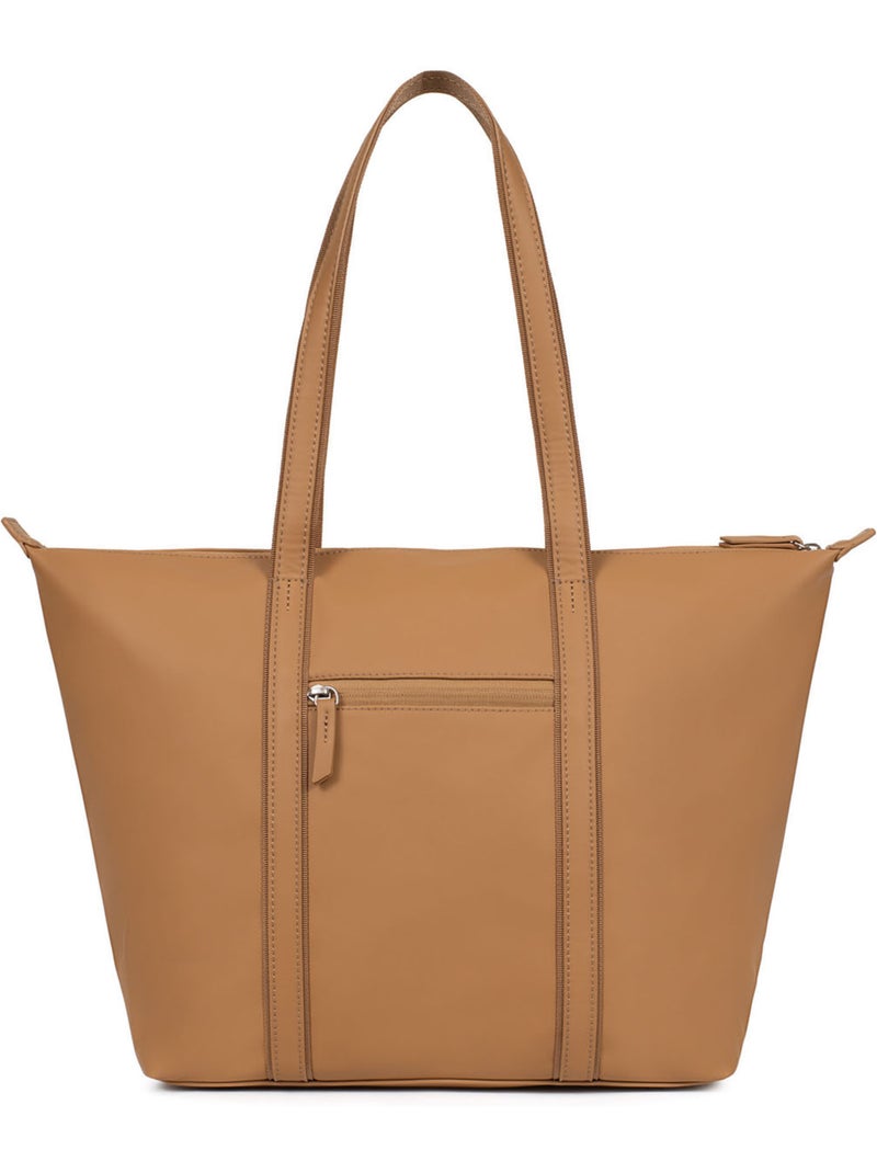 Bolsa de mano con asas - a4 - grande tara hexagona Marrón claro - Kiabi