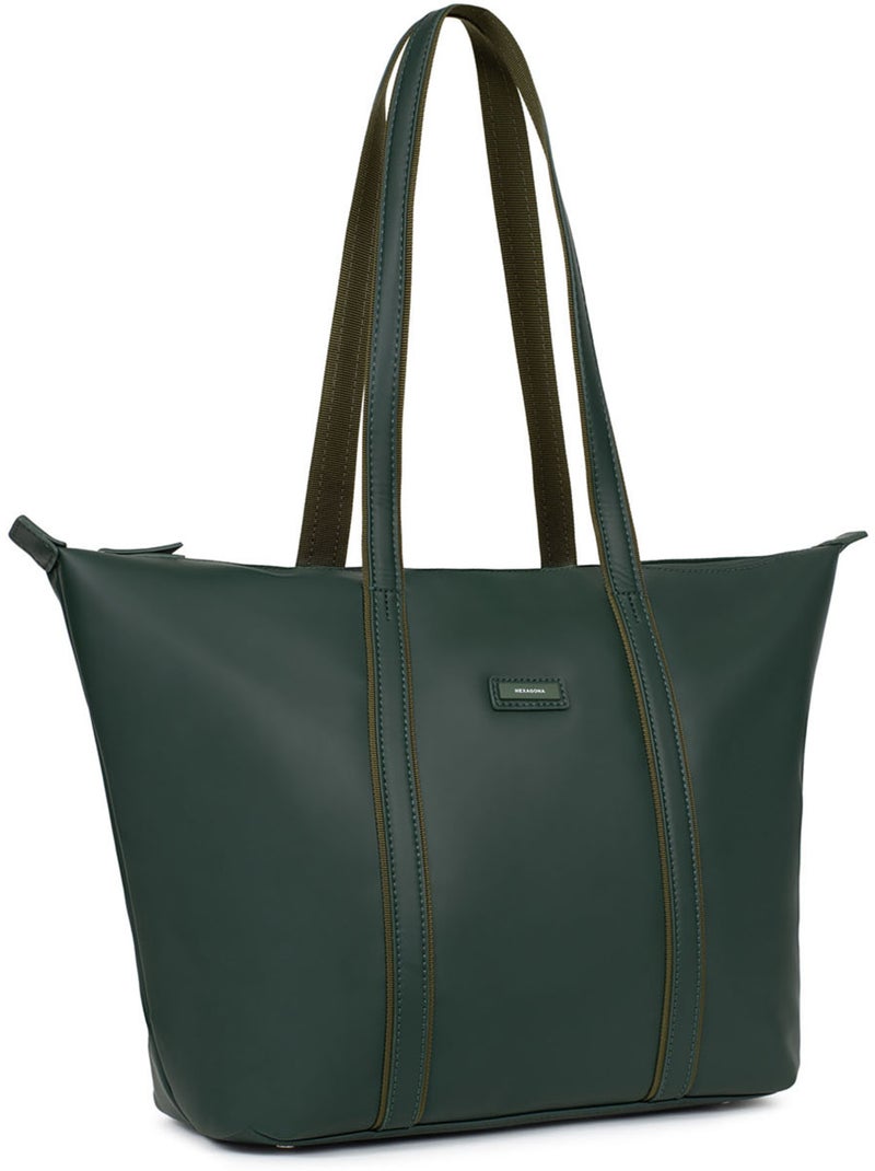 Bolsa de mano con asas - a4 - grande tara hexagona Verde abeto - Kiabi