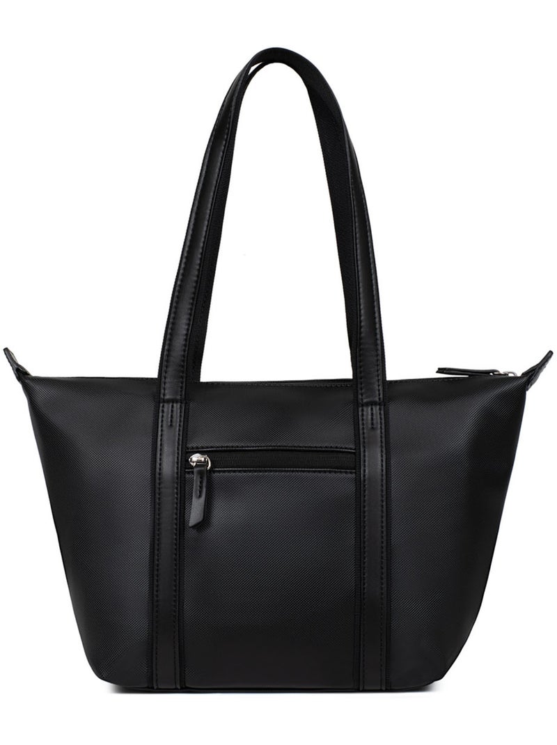 Bolsa de mano con asas - mediana joyce hexagona Negro - Kiabi