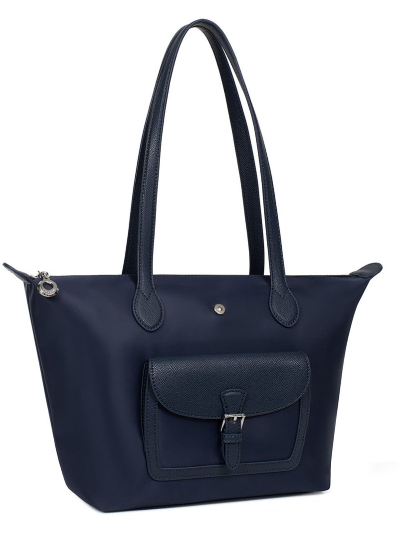 Bolsa de mano con asas - mediana kiana hexagona Azul marino - Kiabi