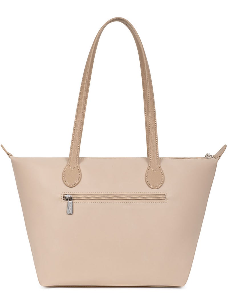 Bolsa de mano con asas - mediana kiana hexagona Beige arena - Kiabi