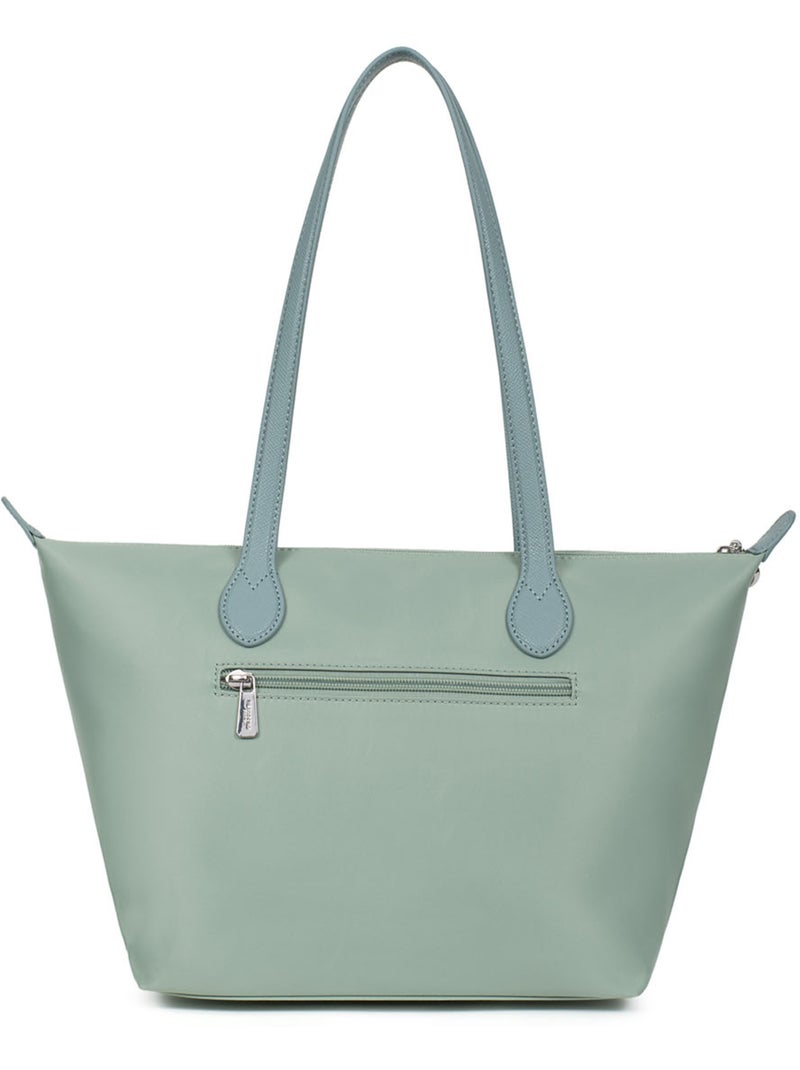 Bolsa de mano con asas - mediana kiana hexagona Verde claro - Kiabi